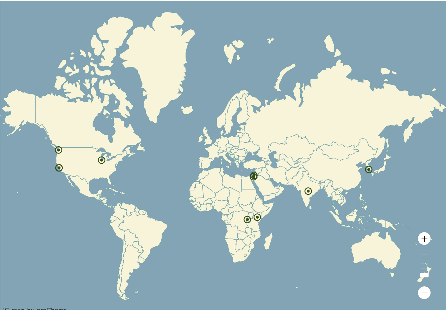 Our Grantees Map