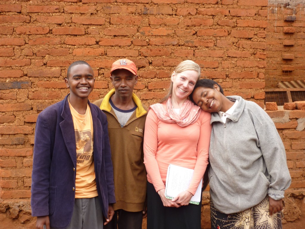 Medo Family-John, Medo, and Christina with Suzanne Skees-Tanzania 2011